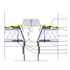 RENOLIT ALKORPLAN L - Csatlakozás fém tetőösszefolyóhoz - CAD fájl